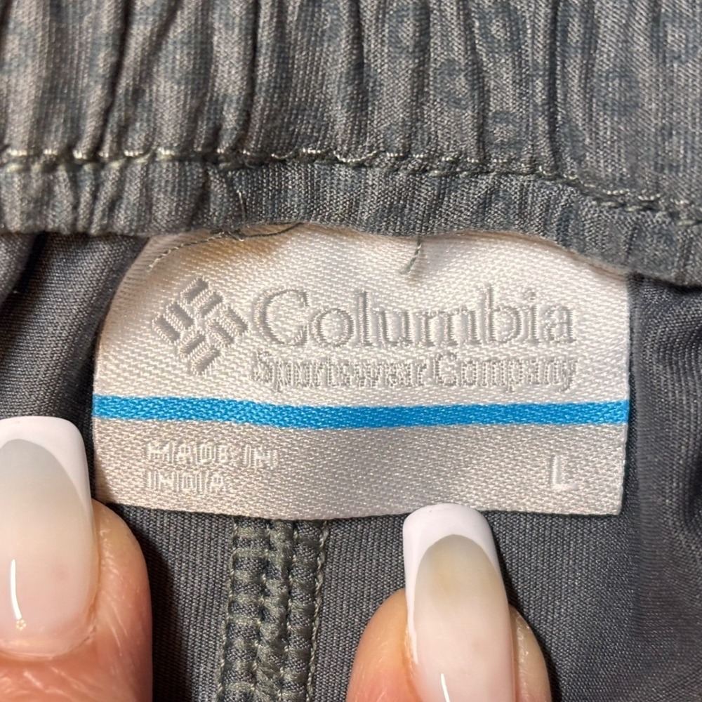 Columbia Skort Womens L Green Floral Elastic Waist Hiking Golf Active XK7140 - Picture 8 of 11
